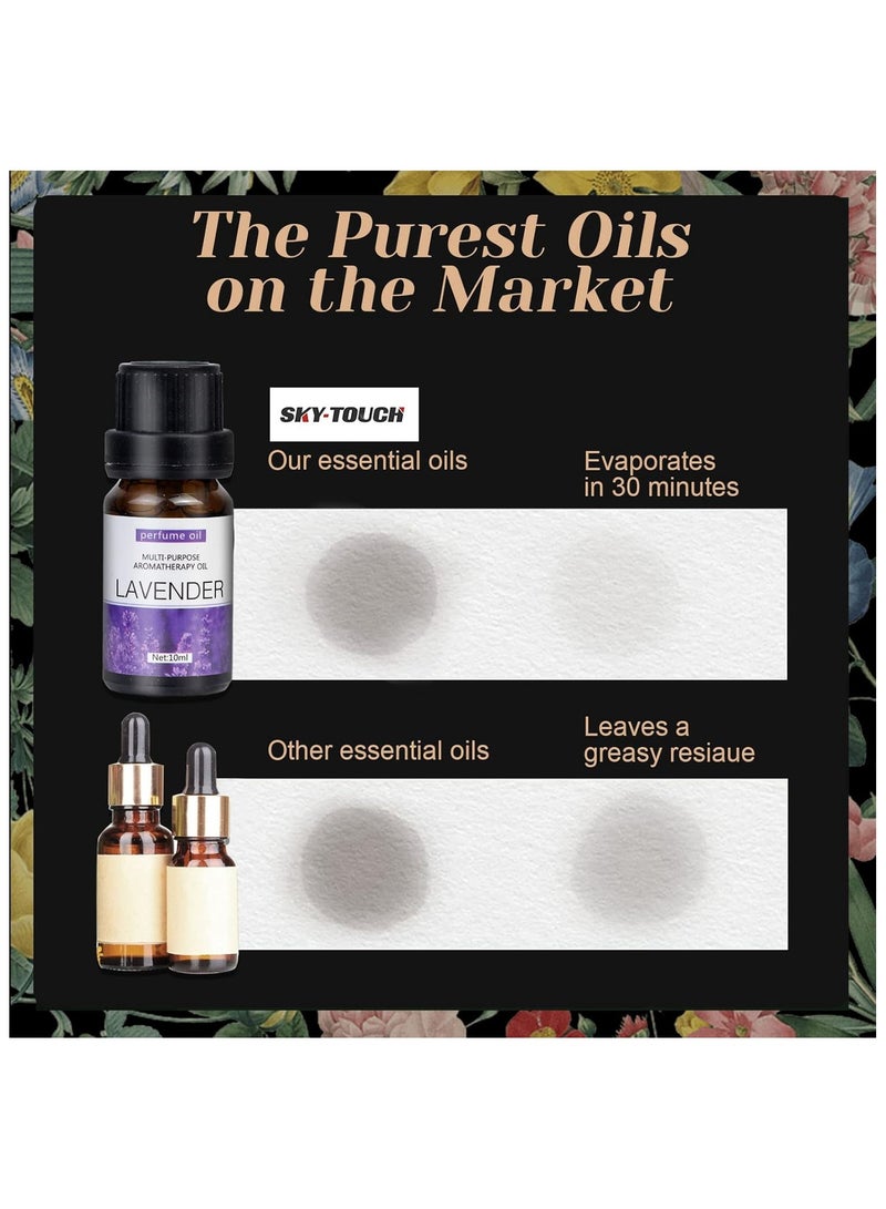 Essential Oils Set,Premium Pure and Natural Oil,for Oil Diffusers,6 pcs x 10 mL - Sandalwood，Sweet Orange，Lavender，Eucalyptus，Lemon，Mint - Image 3