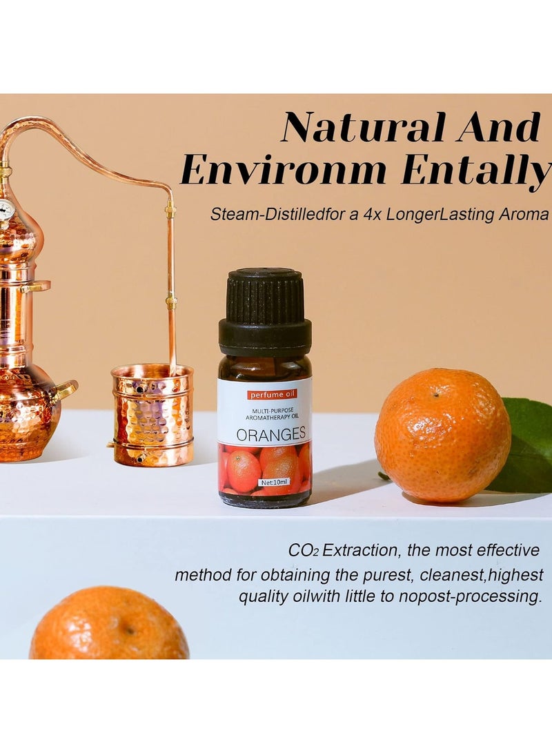 Essential Oils Set,Premium Pure and Natural Oil,for Oil Diffusers,6 pcs x 10 mL - Sandalwood，Sweet Orange，Lavender，Eucalyptus，Lemon，Mint - Image 5