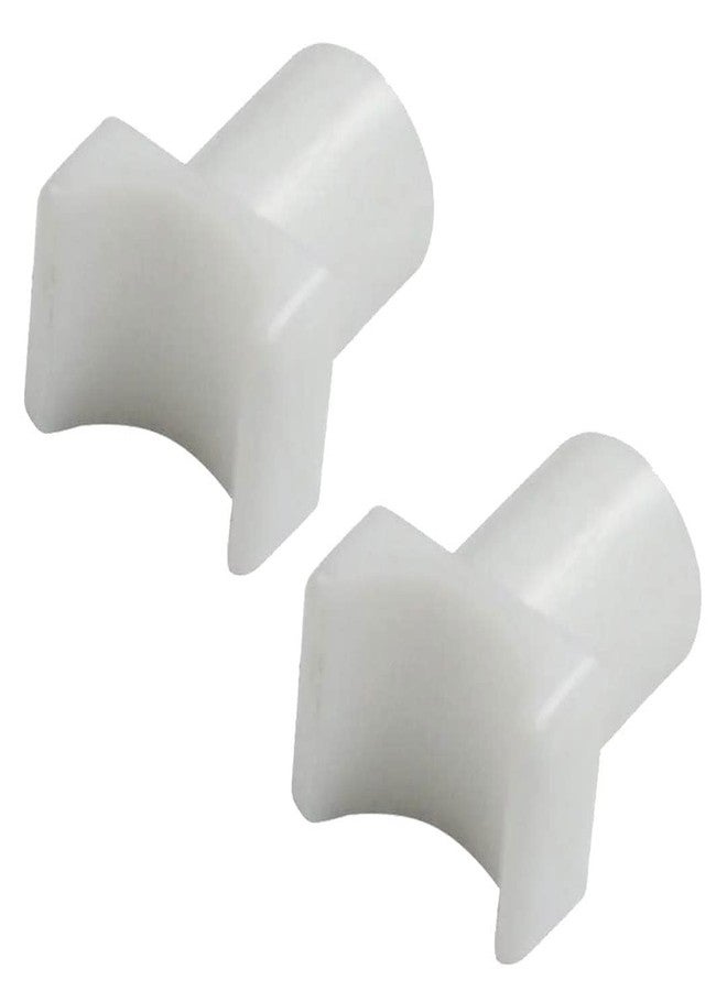 eOnekart White Nylon Seat Rail Glide for Fixed Arm Wheelchair | Inner Seat Rail Runner Slider Guide Clip | 1/2" (2 Small) - Image 1