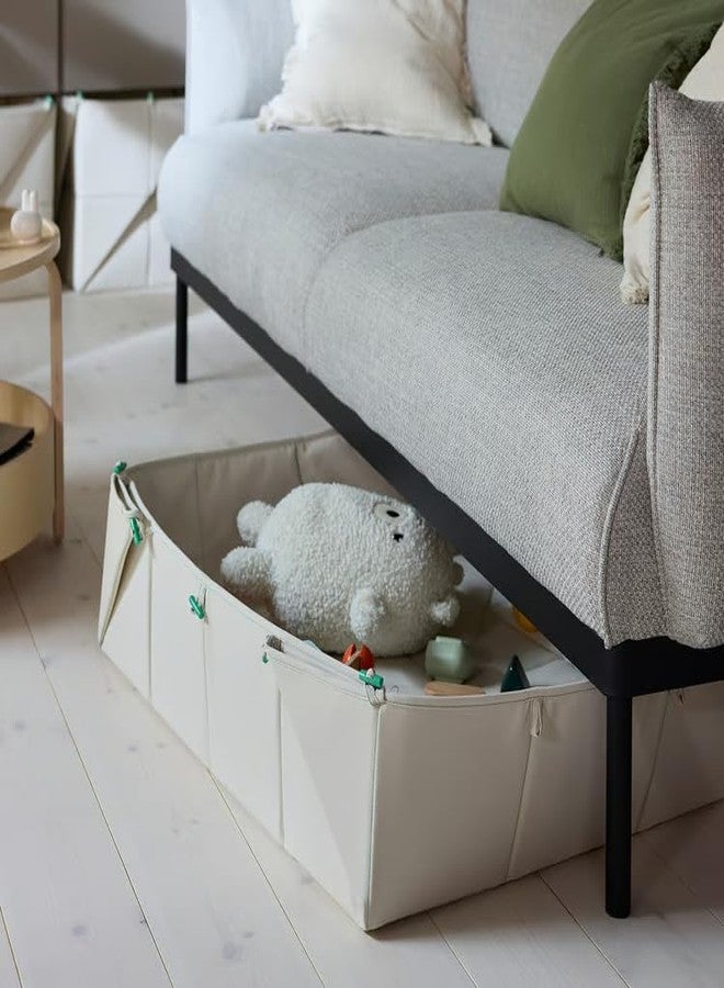 stoRk GREJSIMOJS, 100% Recycled Polyester, 41x41 cm, for Ages 3 and Above (Mat/storage box, foldable/beige) - Image 5