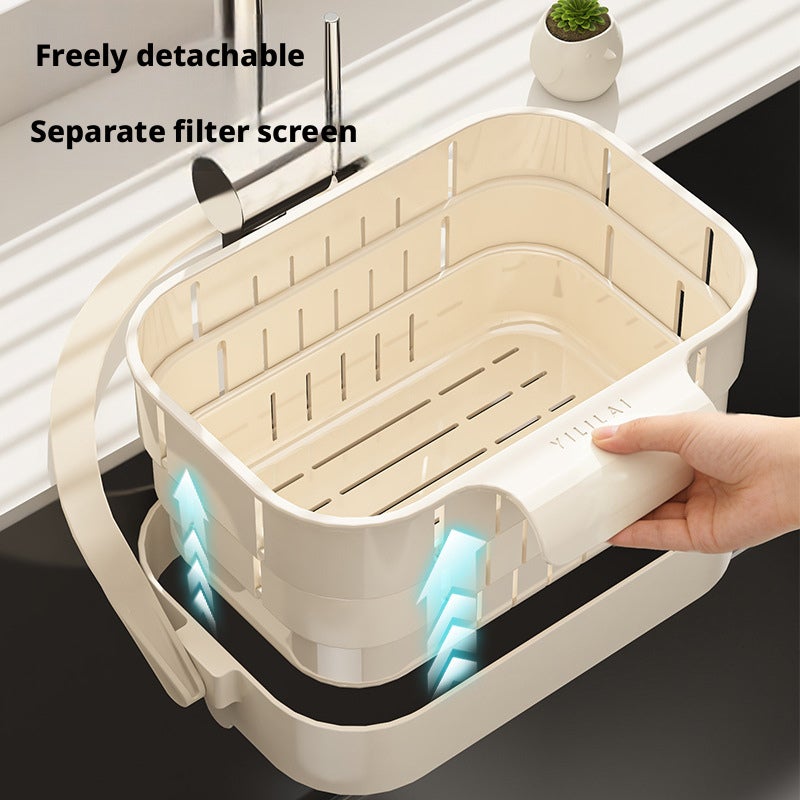 Foldable Extendable Colander Strainer with Hook - Image 3