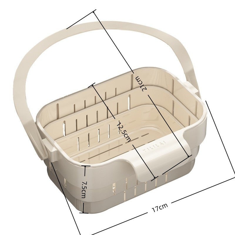 Foldable Extendable Colander Strainer with Hook - Image 5