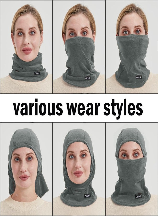 قناع تزلج بالاكلافا، قناع وجه شتوي مقاوم للماء للرجال والنساء، معدات الطقس البارد، للتزلج على الجليد، غطاء للرقبة (مقاس واحد، أمريكي، ألفا، أسود/أسود) - Image 5