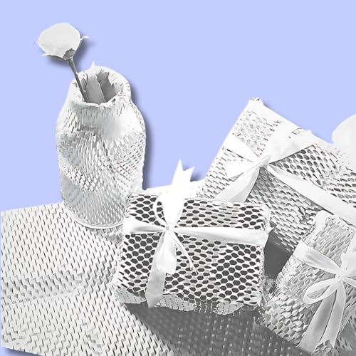 Pack8 Neo Pack8Neo Eco-Friendly Kraft Paper Roll with Honeycomb Design | 10M x 12" Expandable Wrap for Shipping, Moving & Small Business Packaging, White - Image 3
