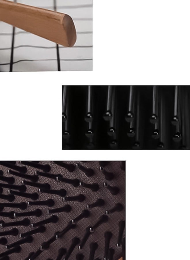 Eco-Friendly Bamboo Hair Brush for Women & Men, Beard Brush- The Ideal Detangling Brush for Curly Hair, Beard Grooming, and Daily Styling  - Image 5