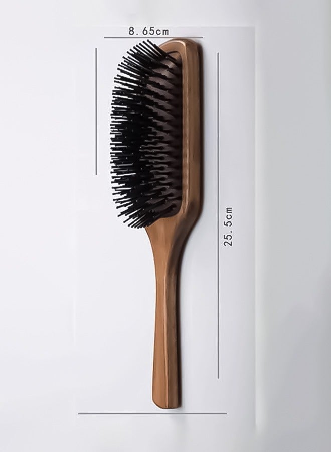 Eco-Friendly Bamboo Hair Brush for Women & Men, Beard Brush- The Ideal Detangling Brush for Curly Hair, Beard Grooming, and Daily Styling  - Image 4