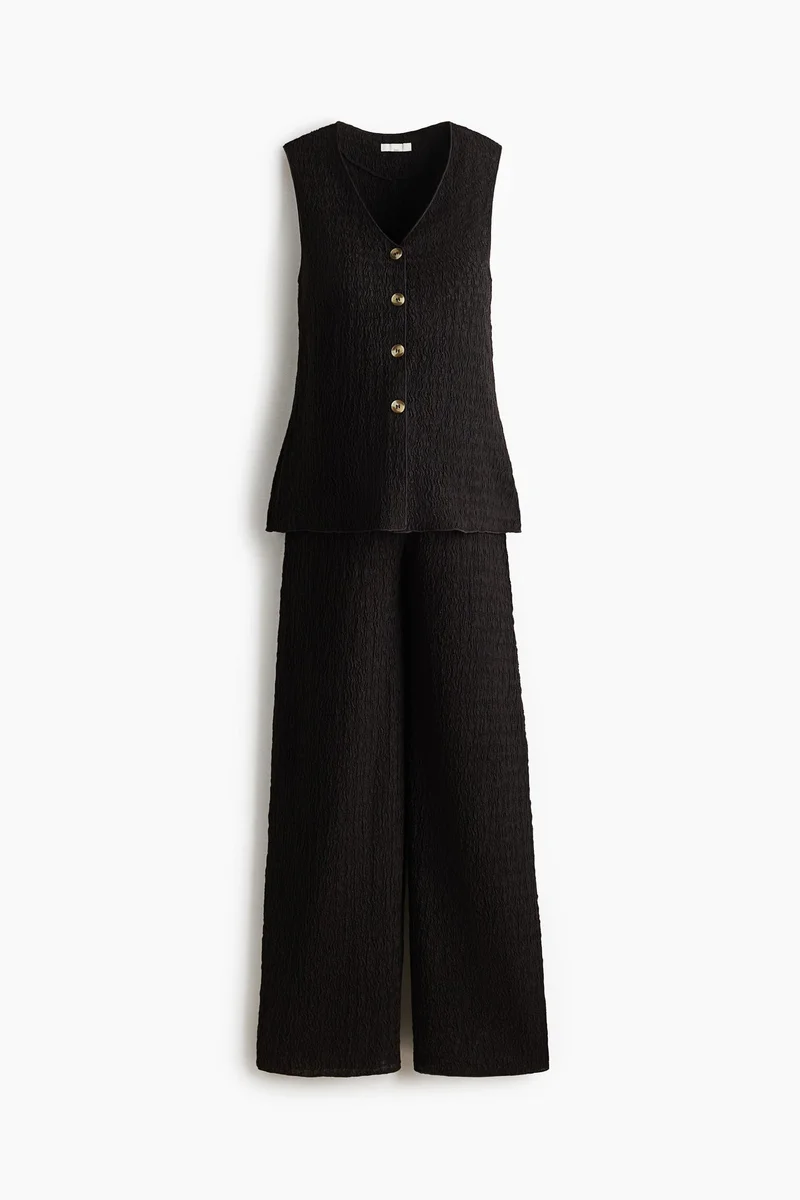 H&M MAMA 2-piece crinkled jersey set