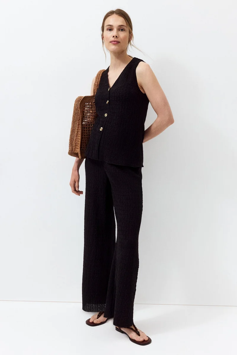 H&M MAMA 2-piece crinkled jersey set