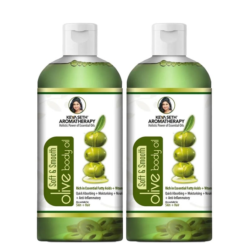 KEYA SETH AROMATHERAPY, DEVICE OF DROP Keya Seth Aromatherapy Soft and Smooth Fairness Body Oil Nourishing Skin Treatment with Pure Olive Sandalwood Almond and Saffron 800ml  - Image 1