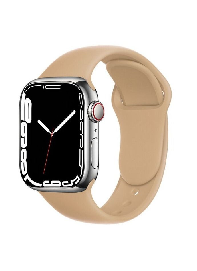 Generic - Apple Watch Band 41mm Soft Silicone Sport Band Replacement Wrist Strap Compatible for iWatch Apple Watch Series 7 Nike+,Sport,Edition - Image 1