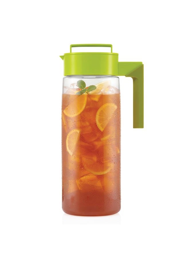Takeya Patented and Airtight Pitcher Made in the USA, BPA Free Food Grade Tritan Plastic, 2 qt, Avocado - Image 1
