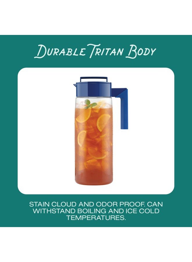Takeya Patented and Airtight Pitcher Made in the USA, BPA Free Food Grade Tritan Plastic, 2 qt, Avocado - Image 4