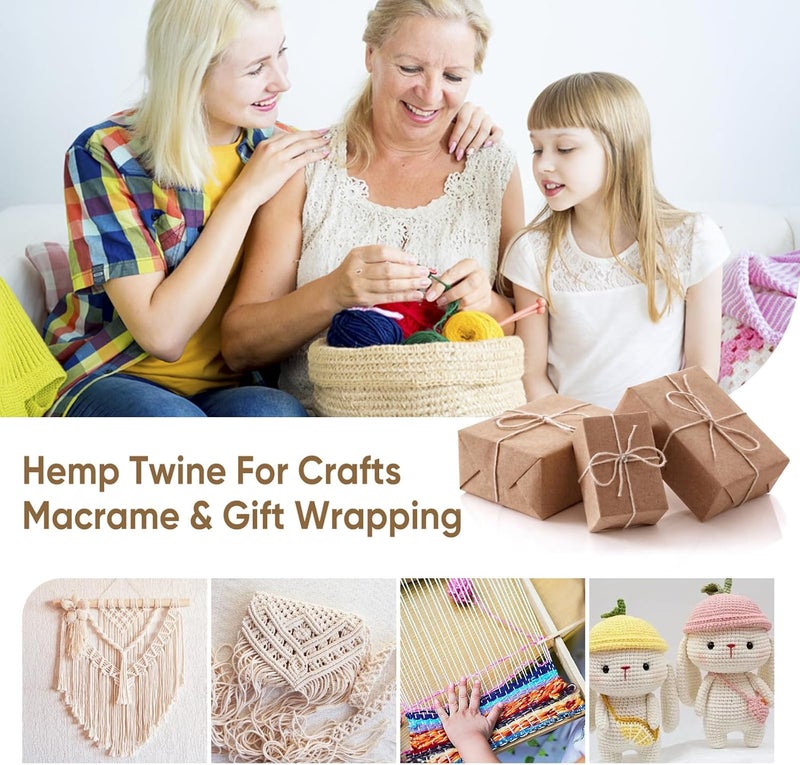 NS HEMP 【 】 Sustainable Hemp Twine Spool for Jewelry Making Bracelets Necklaces Arts Crafts Gift Decoration - 1mm 130 Meters (031 Chocolate) - Image 5