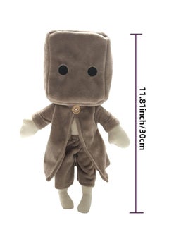 Generic Little Nightmares Plush Mono Bag Hat on Box Man Plush Toy Doll Creative Gift for Kids Boys Girls Game Fans  - Image 2
