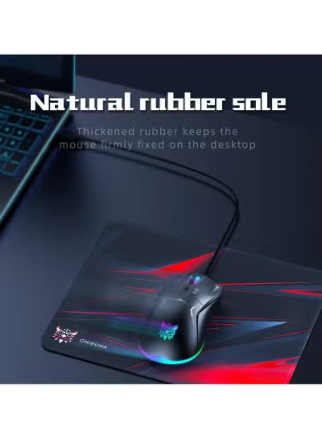 ELTRAZONE TZ5006 5-in-1 Wired RGB Mechanical Gaming Combo Set - Keyboard, Mouse, Headset, Stand, Mouse Pad, Black - Image 5