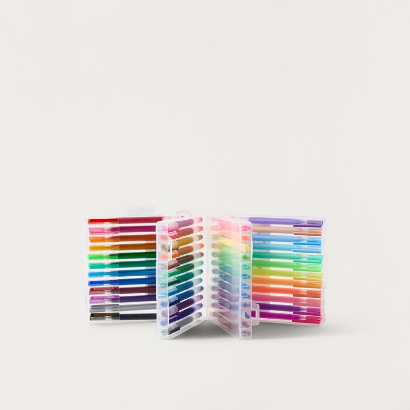 Findz Pens & Pencils - Individual - 48Pcs Gel Ink Pens - (Plastic) Multicolour \ 15X16X6.3 - Image 1