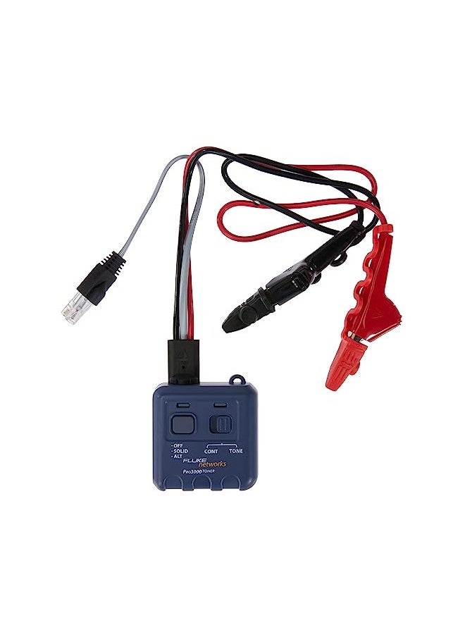 Fluke Networks Fluke Networks 26200900 Pro3000 Tone Generator with ABN Clips and RJ11 Plug  - Image 1