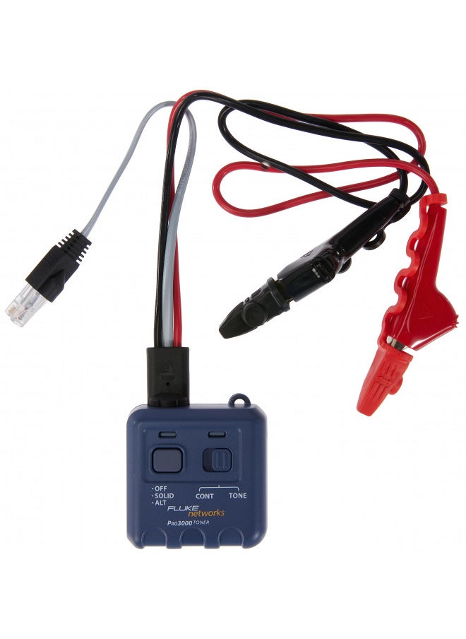 Fluke Networks Fluke Networks 26200900 Pro3000 Tone Generator with ABN Clips and RJ11 Plug  - Image 2