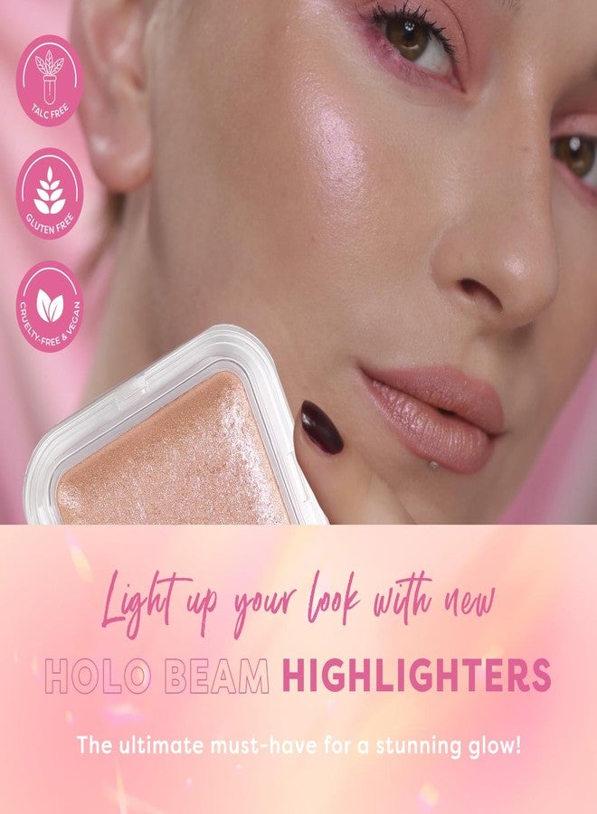 Profusion Cosmetics Holo Beam Holographic Highlighter, Intense Color Shifting Glitter with Buildable Glow for Festival Looks (Transcend, 1) - Image 3