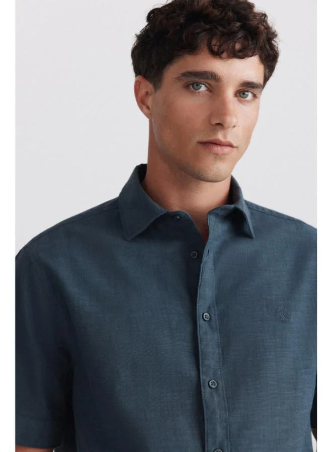 Springfield  Short sleeve turn-up shirt for Men | Best Price UAE