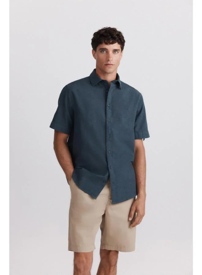 Springfield Short sleeve turn-up shirt