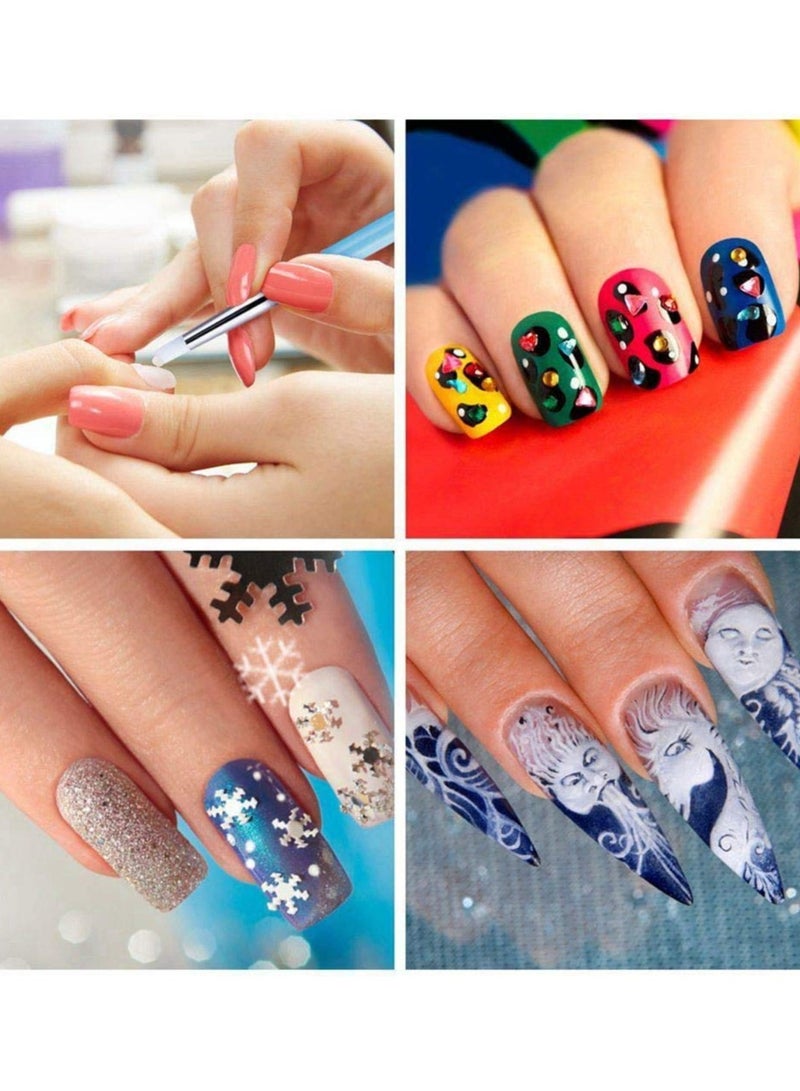 SYOSI Silicone Clay Sculpting Tool, 10Pcs Modeling Dotting Tool for Pottery Craft, Rock, Nail, Blending, Drawing - Image 4