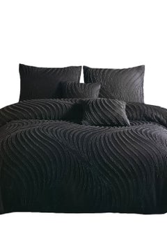 Family Bed Plain embroidered cotton quilt 3 pieces size 240 x 240 cm model 4104 from Family Bed  - Image 2