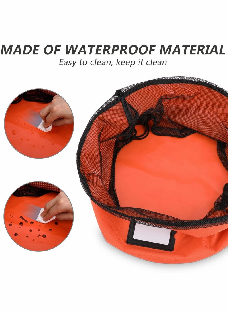 Excefore حقيبة تخزين خراطيم RV مع بطاقة قابلة للتعديل، حقيبة تنظيم خراطيم RV مقاومة للماء، حقيبة تخزين RV للكابلات الكهربائية، خراطيم المياه العذبة، خراطيم الصرف الصحي، الكابلات الكهربائية والإكسسوارات 1 عبوة - Image 3