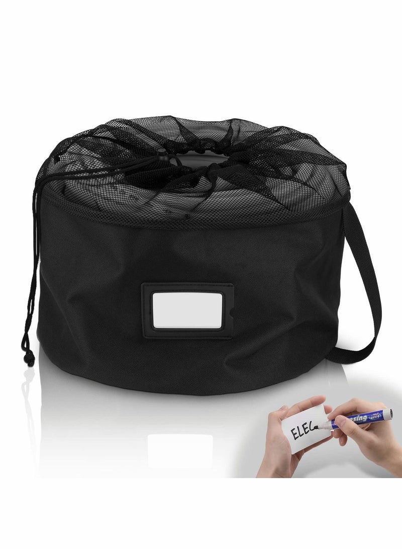 Excefore حقيبة تخزين خراطيم RV مع بطاقة قابلة للتعديل، حقيبة تنظيم خراطيم RV مقاومة للماء، حقيبة تخزين RV للكابلات الكهربائية، خراطيم المياه العذبة، خراطيم الصرف الصحي، الكابلات الكهربائية والإكسسوارات 1 عبوة - Image 1