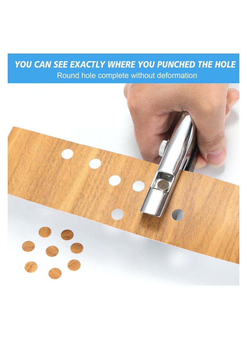 SYOSI - Hole Punch, Single Hole Punch, Heavy Duty Hole Puncher Single, Paper Punch Portable Hand Held Long Hole Punch for Paper Cards Plastic Cardboard (5/16 inch-8mm) - Image 1