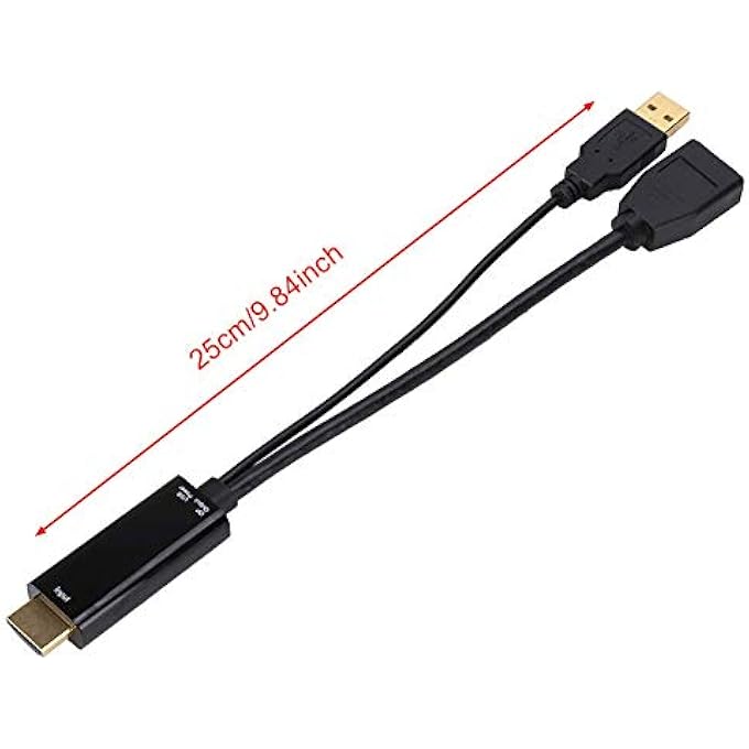 rayihni HDMI TO DISPLAYPORT ADAPTER, 4K HIGH DEFINITION HDMI TO DP CONVERTER CABLE, FOR COMPUTER, TV, PROJECTOR, ETC - Image 2