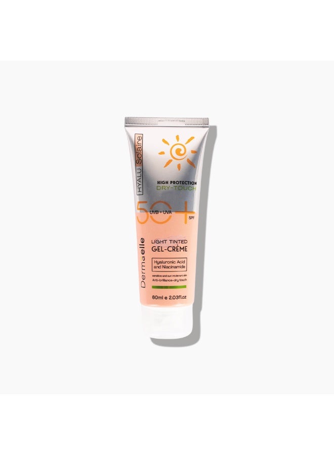 Dermaelle UV Defense SPF 50 Light Tint Gel-Cream Sunscreen -  60ml - Image 1