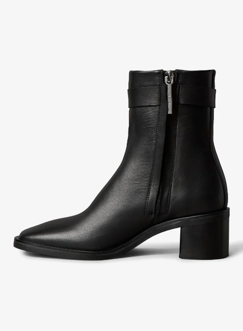 CALVIN KLEIN Logo Block Heel Boots