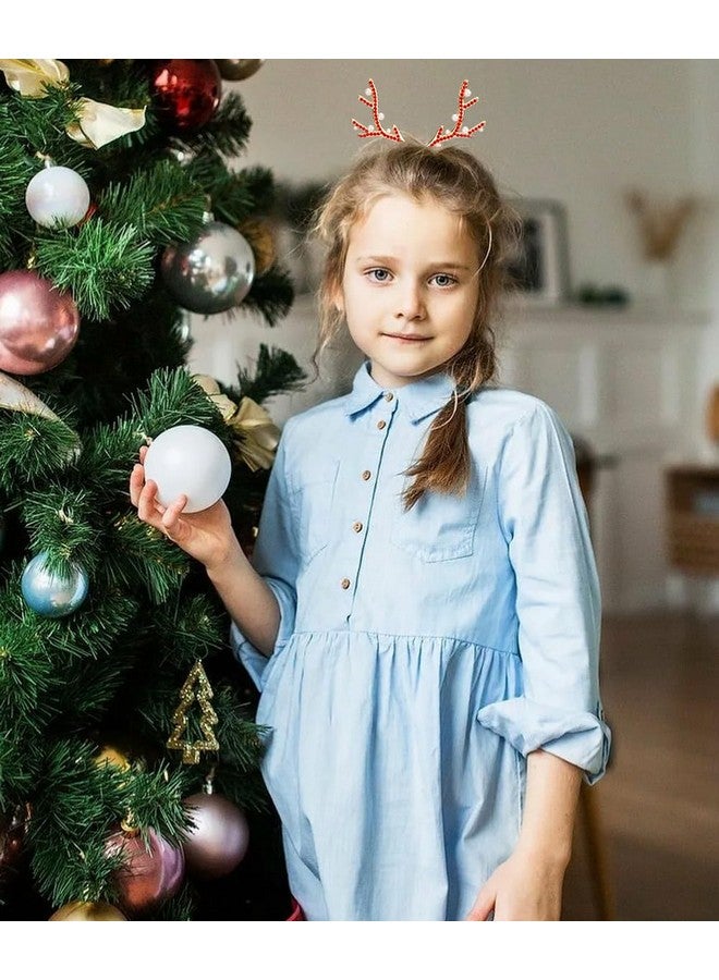 هابدو إكسسوارات شعر عيد الميلاد، مشبكان شعر على شكل غزال الرنة من هابدو لعيد الميلاد للنساء، حامل كعكة ذيل الحصان، هدايا عيد الميلاد، إكسسوارات تصفيف الشعر المزخرفة باللون الأحمر لحشو الجوارب، رأس السنة الجديدة - Image 5