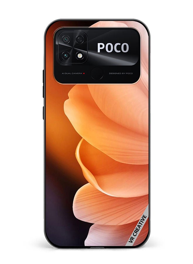 VR CREATIVE Protective Case Cover For Xiaomi Poco C40 Flower Design Multicolour - Image 1
