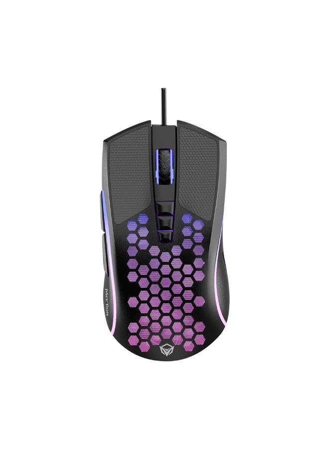 Meetion Lightweight Wired Gaming Mouse, RGB Backlight, 6400 DPI, USB – Model MT-GM015-A - Image 2