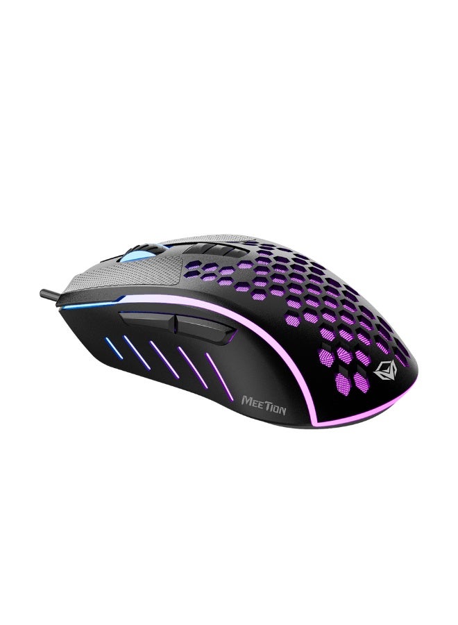 Meetion Lightweight Wired Gaming Mouse, RGB Backlight, 6400 DPI, USB – Model MT-GM015-A - Image 5