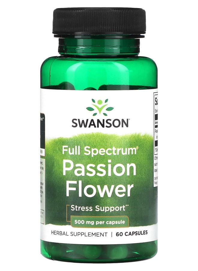 SWANSON Full Spectrum Passion Flower 500 mg 60 Capsules