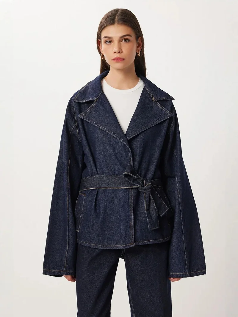 Lovely Istanbul ISTANBUL Jacket & Pants Two-Piece Denim Set