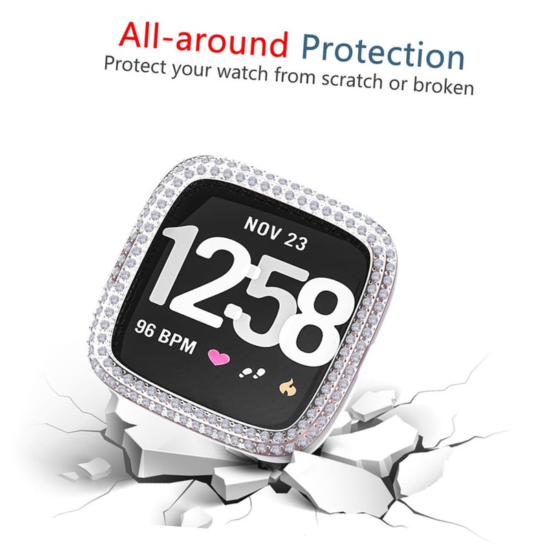 Transparent Watch Case Cover with Double Row Drill Frame Protective Durable Design - Image 3