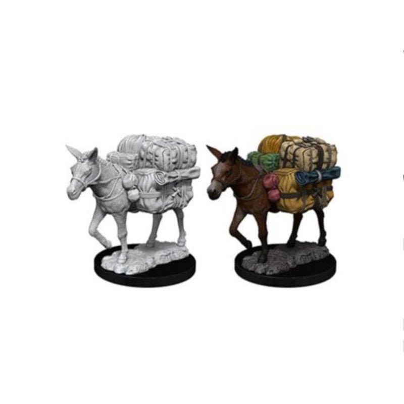 نيكا WizKids Deep Cuts Unpainted Miniatures: Wave 7: Pack Mule - Image 1