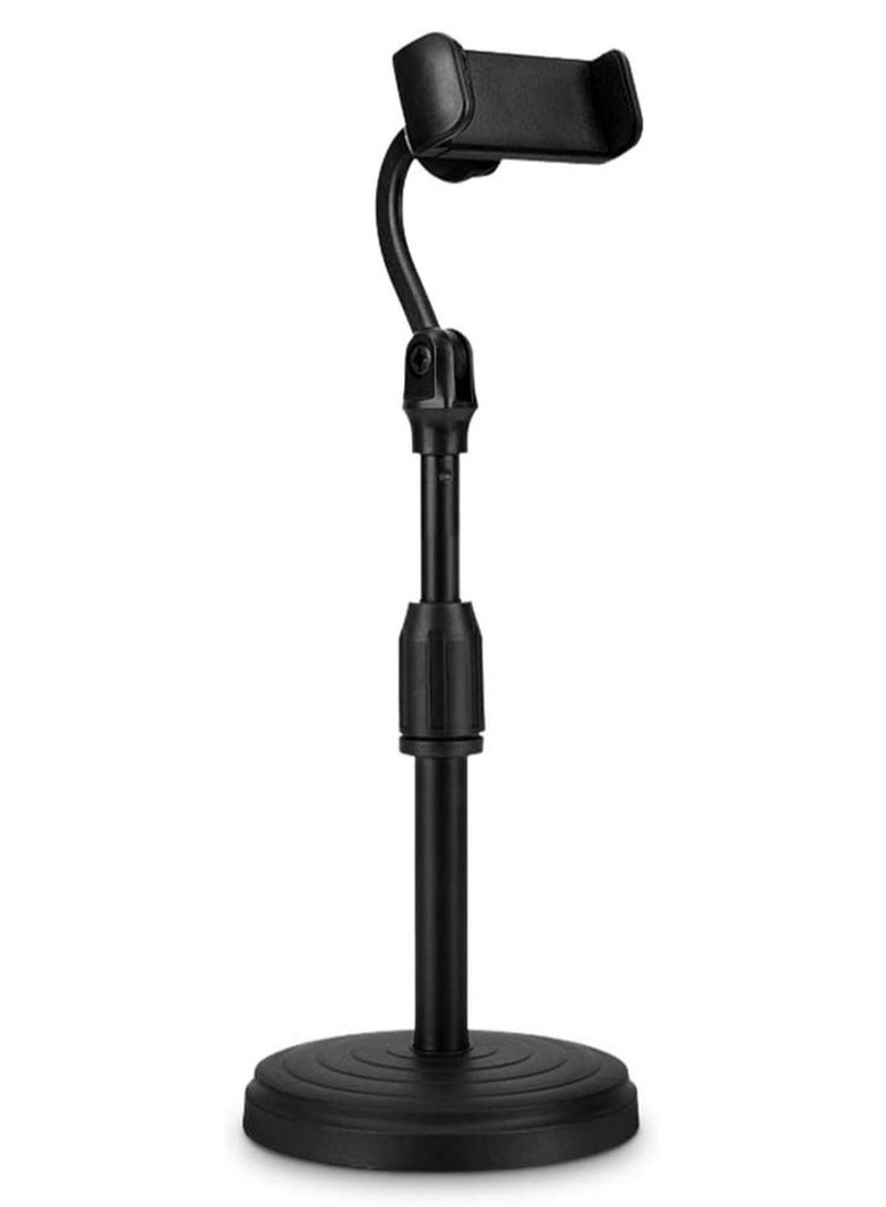 حامل هاتف محمول للبث المباشر، فيديو/تصوير يوتيوب، حامل هاتف ذكي بزاوية قابلة للتعديل، حامل هاتف ذكي مرن حامل هاتف عالمي للمكتب والمطبخ - Image 1