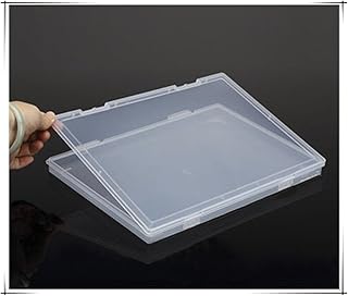 Co-link Co-link Portable A4 File Box Transparent Plastic Box Office Supplies Holder Document Paper Organizers Case PP Storage  - Image 1