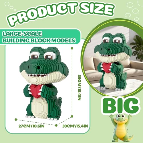 APENGBAOL Animal Love Crocodile Micro Mini Building Blocks Set9874PCS 39cm High Series Gift for Adults and Kidst - Image 5