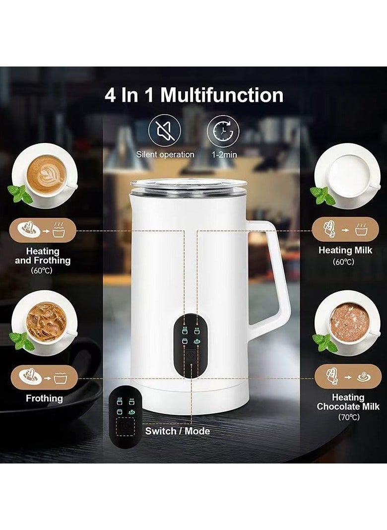 Generic Electric Milk Frother Steamer Milk Foamer 4 in 1 Multifunctional Hot Cold Milk Foam Maker 400W Automatic Quiet Milk Warmer Latte Cappuccinos Hot Chocolate  - Image 2