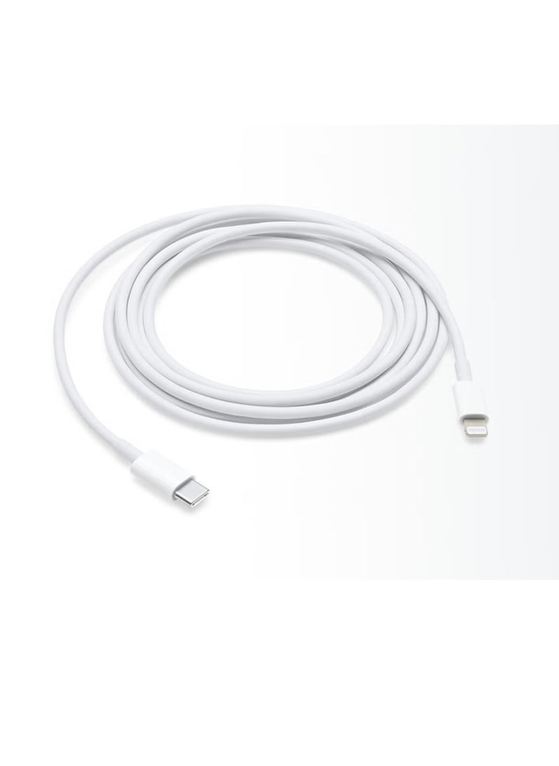 Golau - USB-C To Lightning Cable - 1 Meter for Apple iPhone White - Image 1
