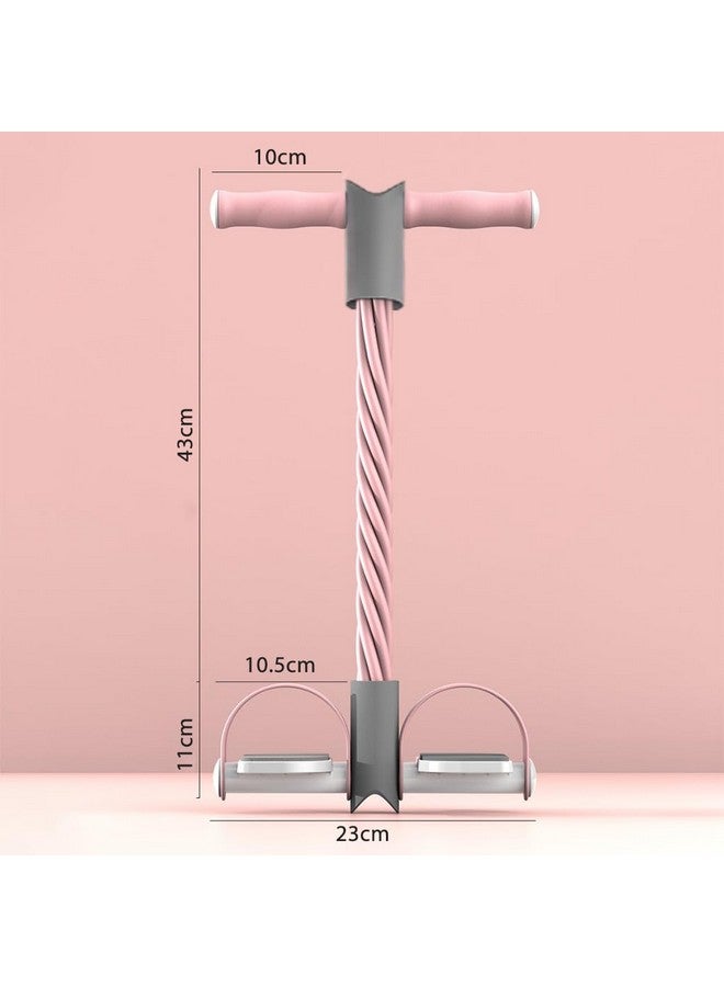 Proberos® Fitness Tension Rope with Wider Pedal, 6-Tube Elastic Yoga Pedal Puller Resistance Band, Pull Reducer Training Bands, Natural Latex Tension Rope, for Abdomen/Waist/Leg Stretching, Pink - Image 3