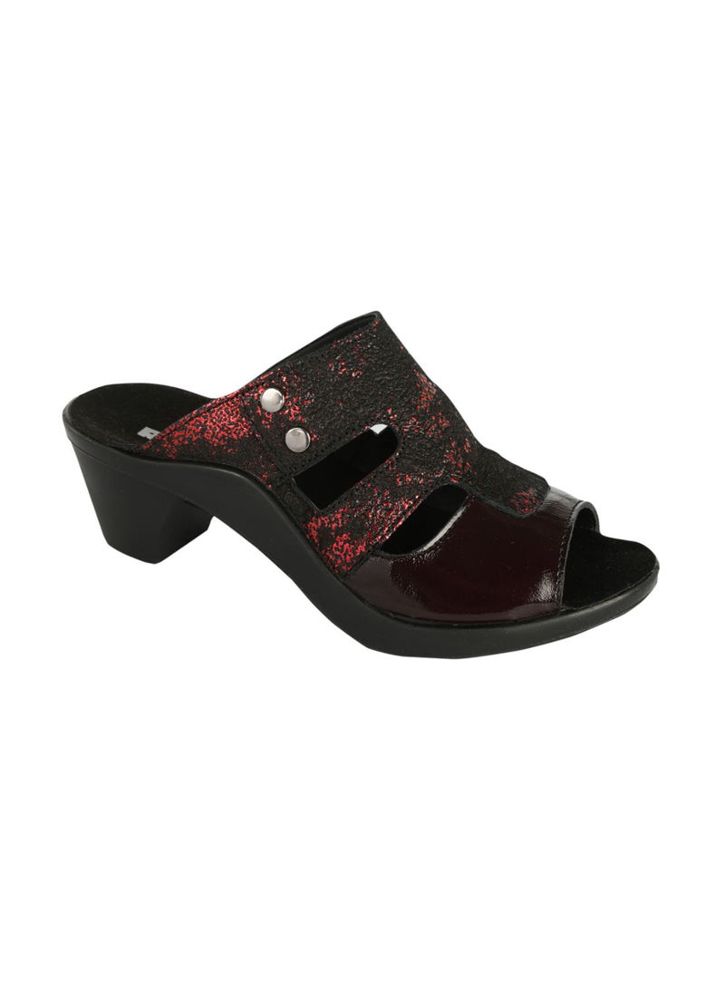 Romika Ladies Block Heel Sandals  Bordo 36 - Image 1