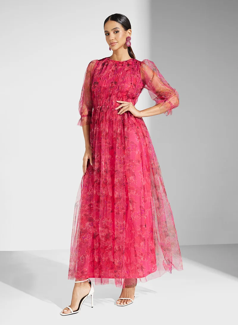 ليس اند بيدز Floral Chiffon Dress