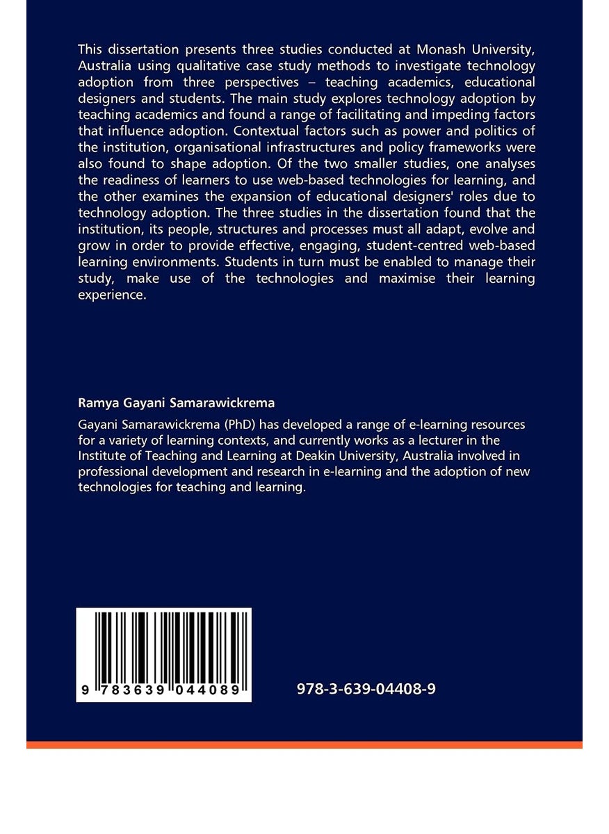 Technology Adoption - Voices of Teaching Academics, Educational Designers and Students  - Image 2